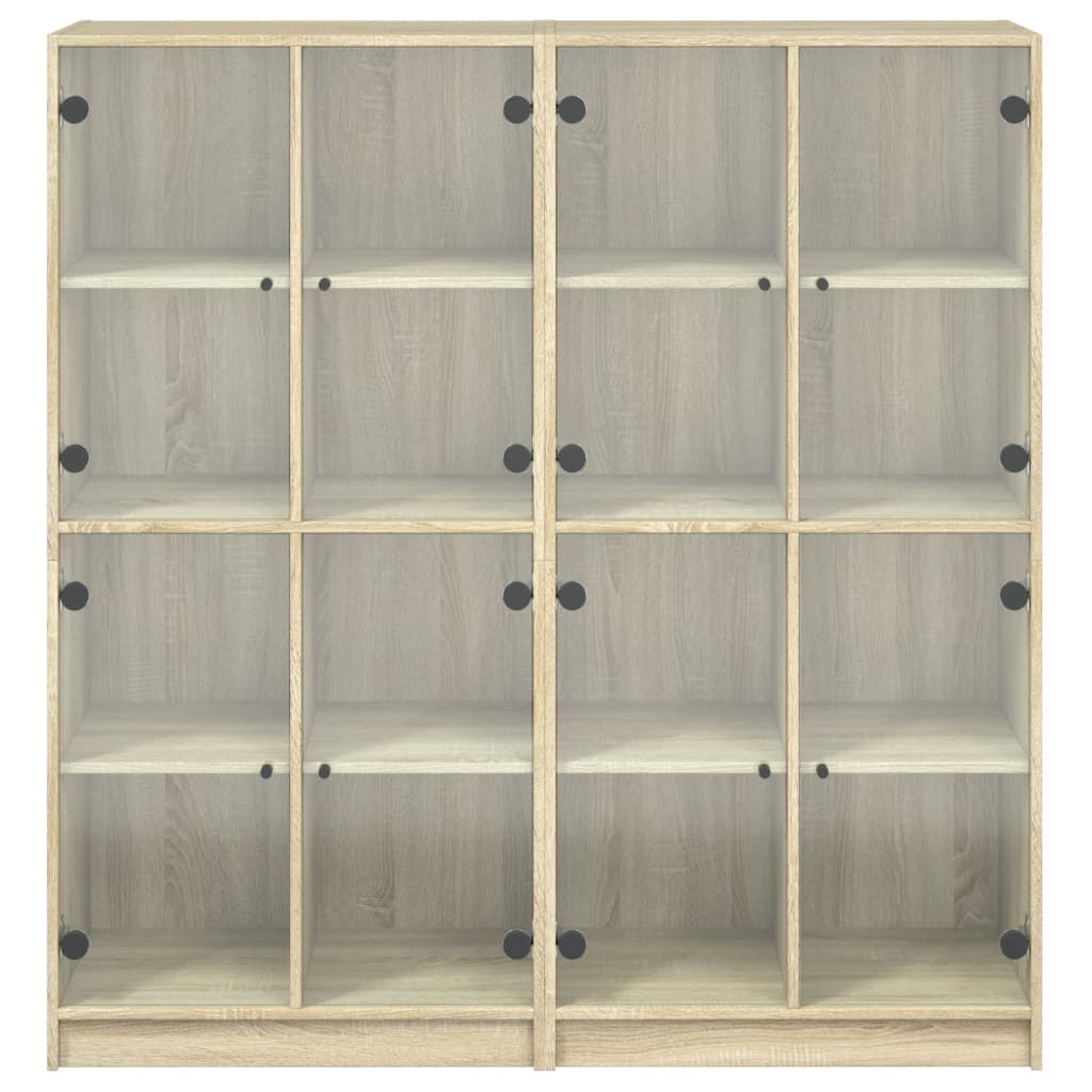 Libreria Ante Rovere Sonoma 136x37x142 cm in Legno Multistrato - homemem39