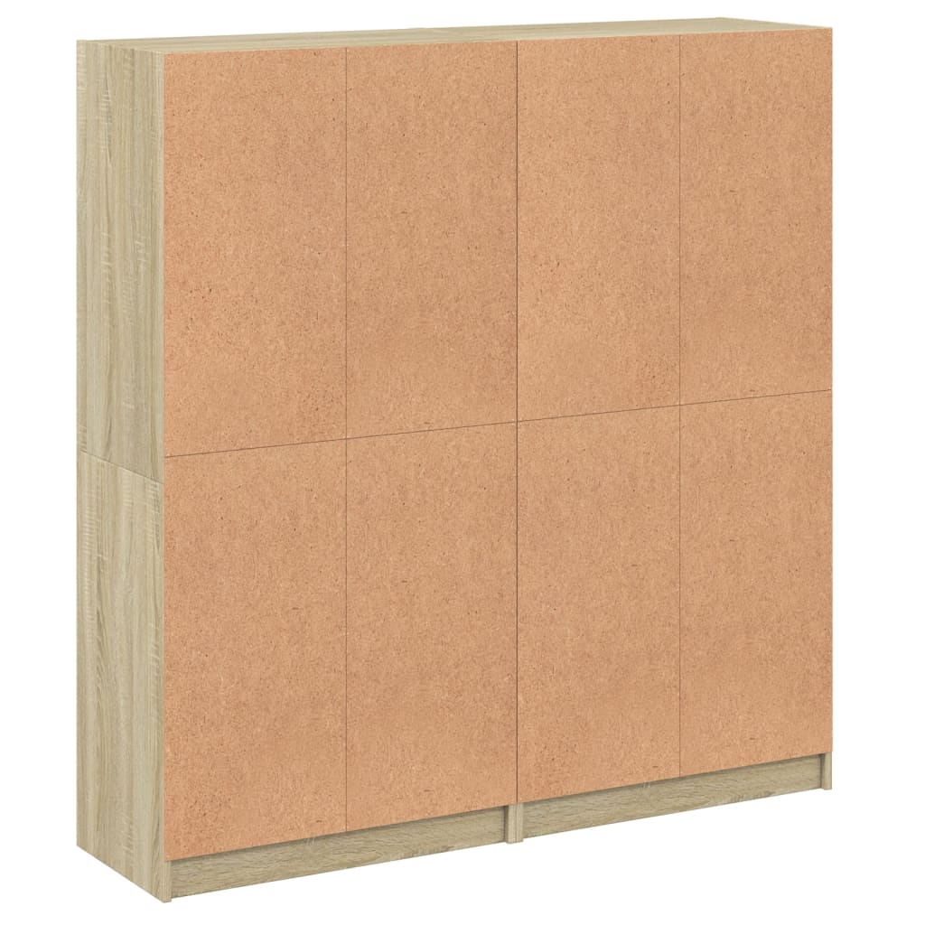 Libreria Ante Rovere Sonoma 136x37x142 cm in Legno Multistrato - homemem39