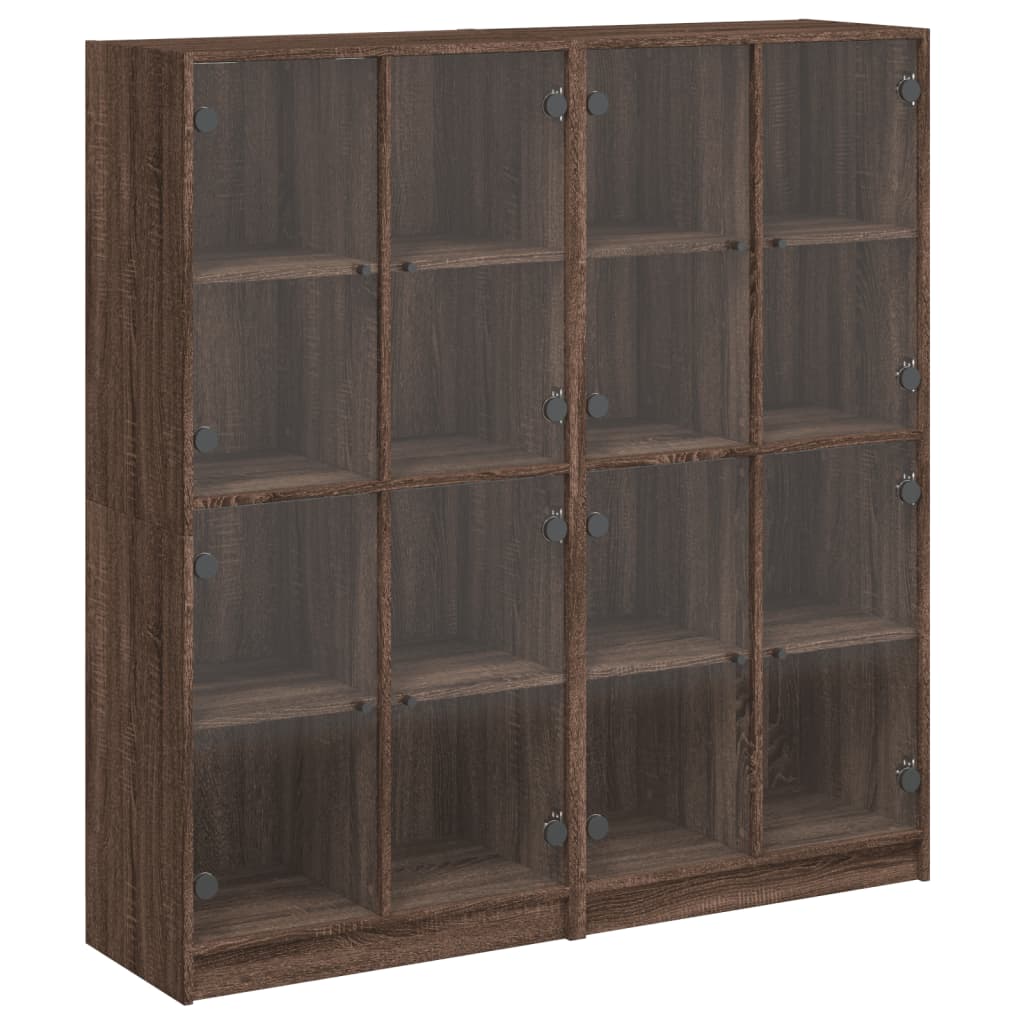 Libreria Ante Rovere Marrone 136x37x142 cm in Legno Multistrato - homemem39