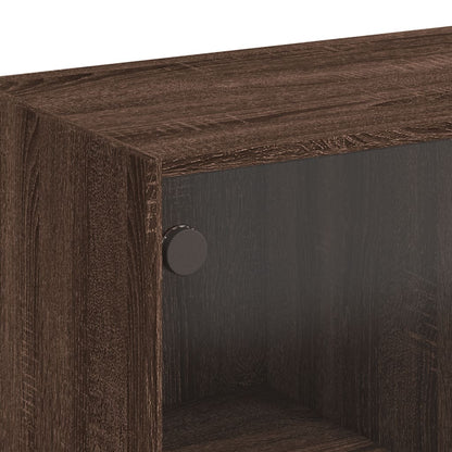 Libreria Ante Rovere Marrone 136x37x142 cm in Legno Multistrato - homemem39