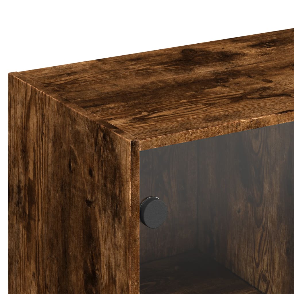 Libreria Ante Rovere Fumo 136x37x142 cm in Legno Multistrato - homemem39