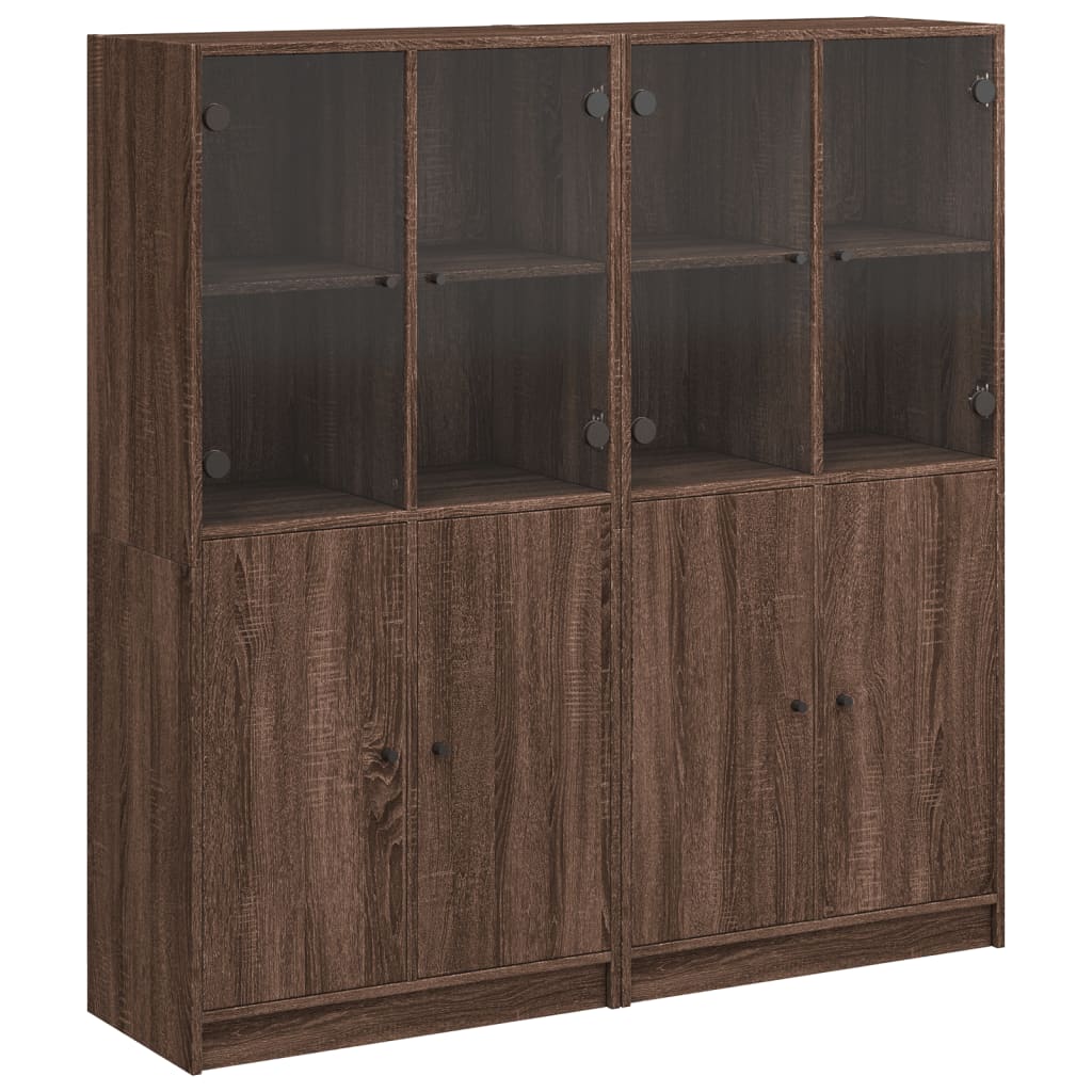 Libreria Ante Rovere Marrone 136x37x142 cm in Legno Multistrato - homemem39