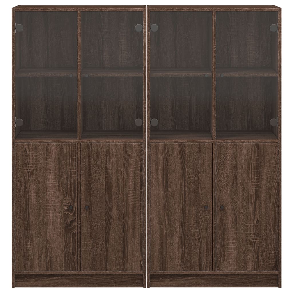 Libreria Ante Rovere Marrone 136x37x142 cm in Legno Multistrato - homemem39