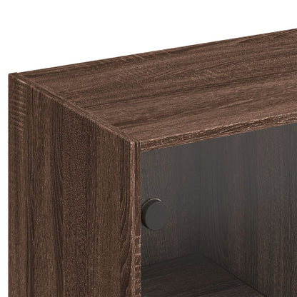 Libreria Ante Rovere Marrone 136x37x142 cm in Legno Multistrato - homemem39