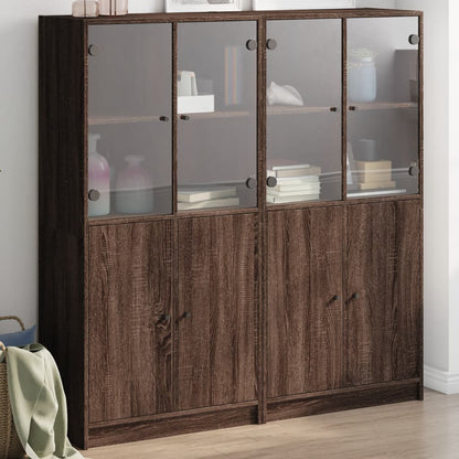 Libreria Ante Rovere Marrone 136x37x142 cm in Legno Multistrato - homemem39