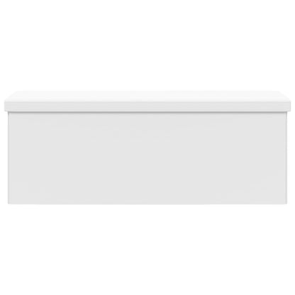 Panca Portaoggetti Pieghevole Bianca in PVC | homemem39