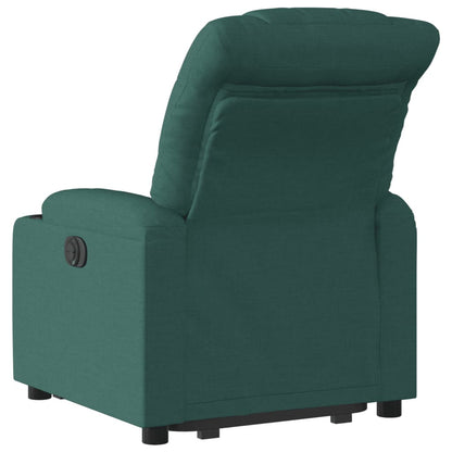 Poltrona Alzapersona Reclinabile Verde Scuro in Tessuto | homemem39