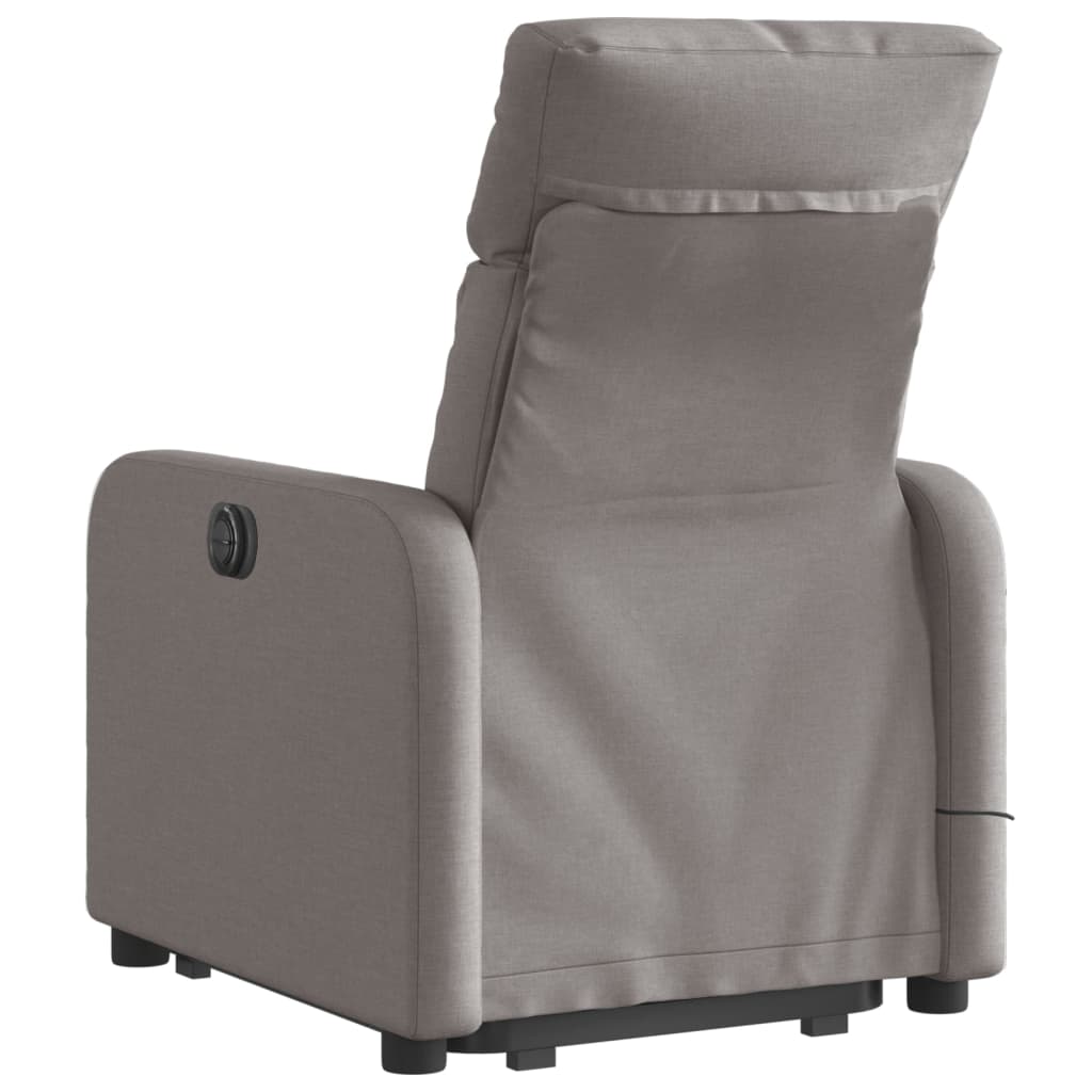 Reclining Massage Lift Chair - Taupe Fabric