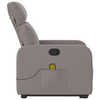 Reclining Massage Lift Chair - Taupe Fabric