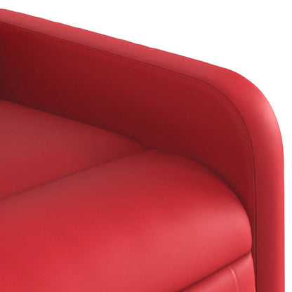 Poltrona Reclinabile Elettrica Rossa in Similpelle | homemem39