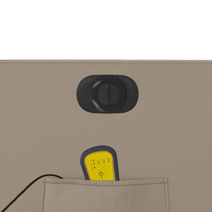 Poltrona Reclinabile Massaggio Elettrica Cappuccino Similpelle - homemem39