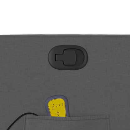 Poltrona reclinabile massaggiante in tessuto grigio scuro - homemem39