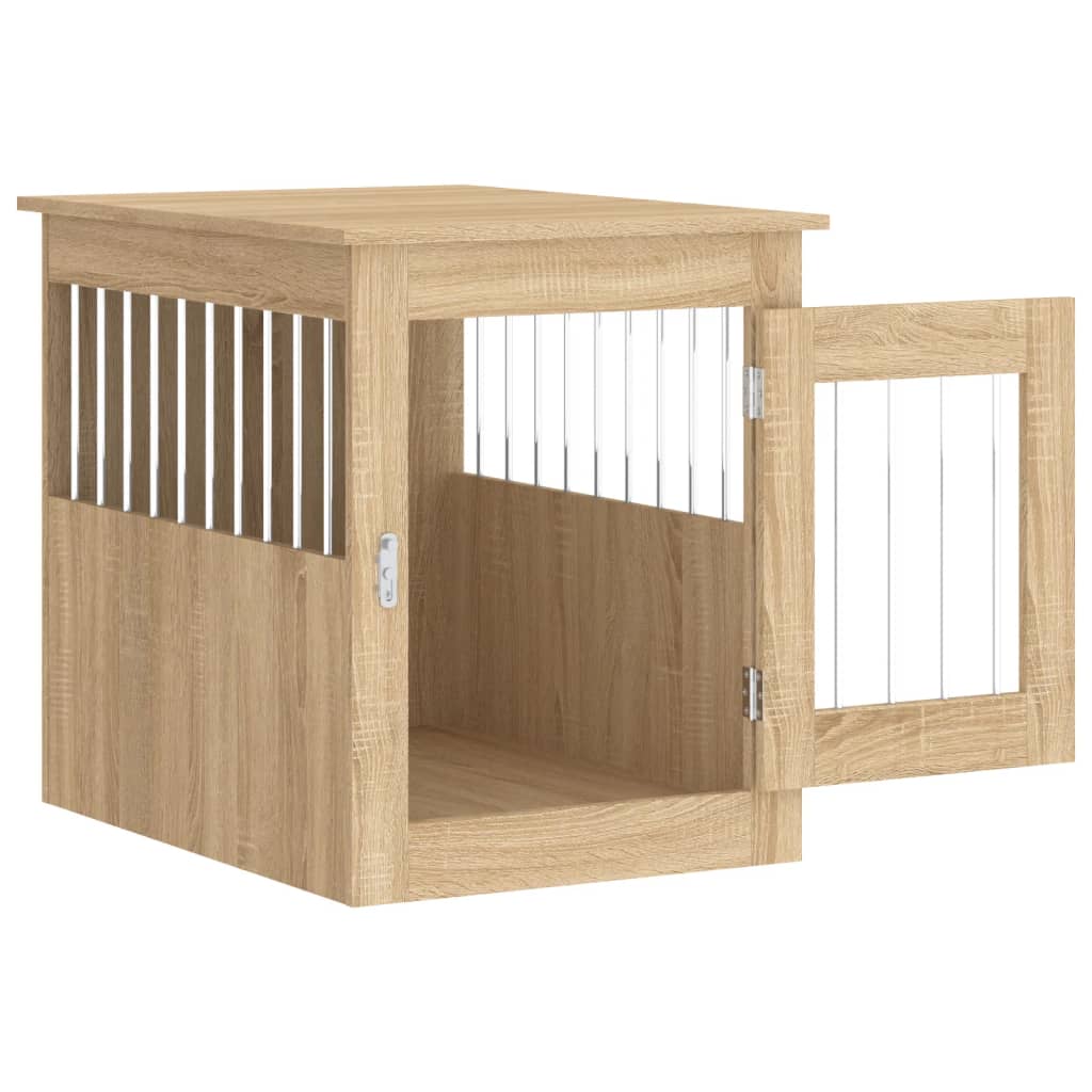 Gabbia Cani da Arredamento Rovere Sonoma 55x75x65cm Multistrato - homemem39