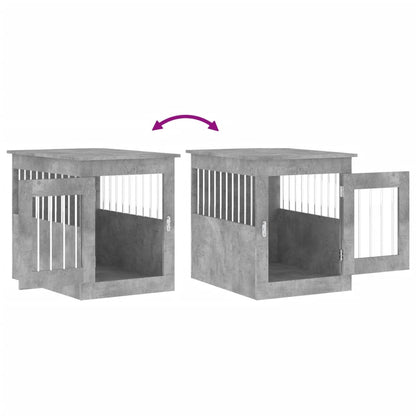 Gabbia Cani Arredamento Grigio Cemento 55x75x65cm Multistrato