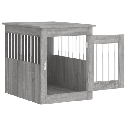 Gabbia Cani da Arredamento Grigio Sonoma 55x75x65cm Multistrato