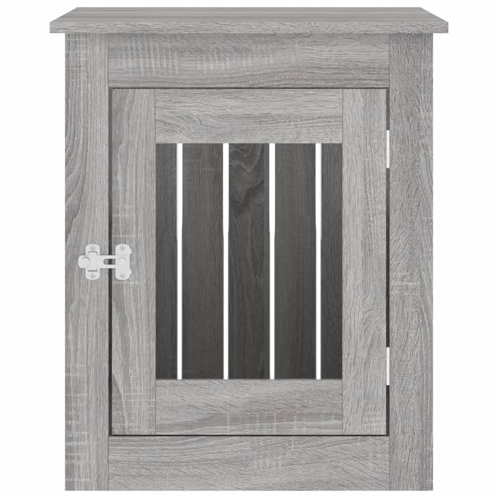 Gabbia Cani da Arredamento Grigio Sonoma 55x75x65cm Multistrato