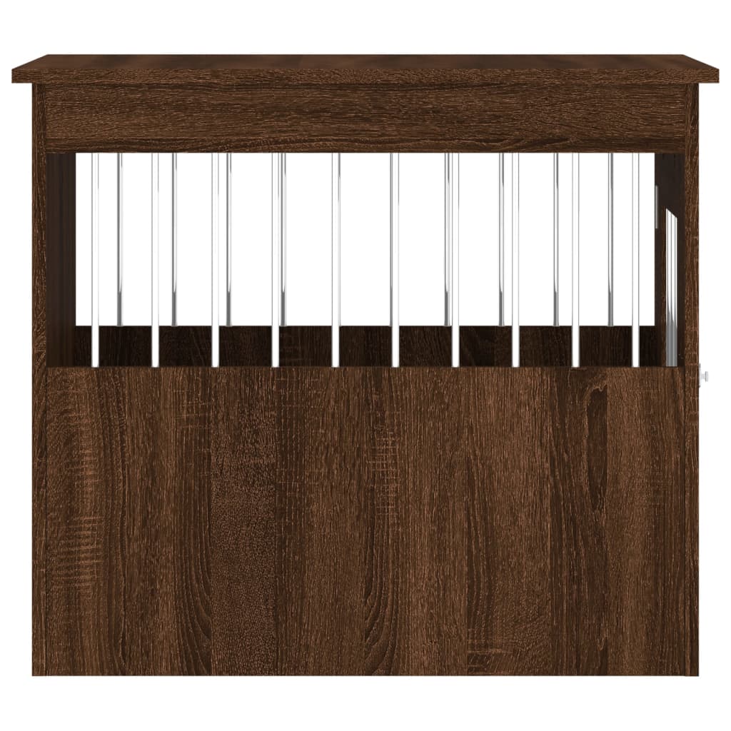 Gabbia Cani Arredamento Rovere Marrone 55x75x65cm Multistrato - homemem39