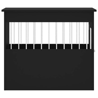 Gabbia Cani da Arredamento Nera 55x80x68cm Legno Multistrato - homemem39