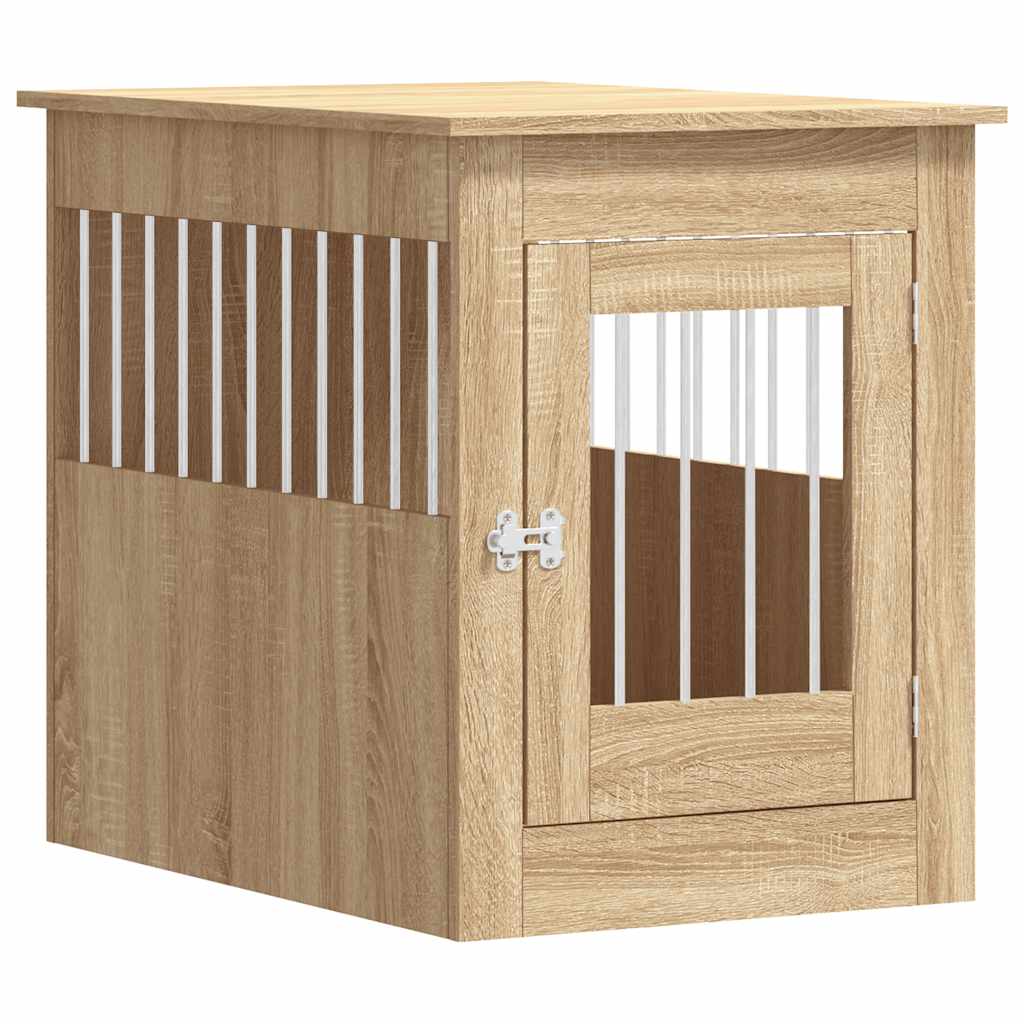 Gabbia Cani da Arredamento Rovere Sonoma 55x80x68cm Multistrato - homemem39