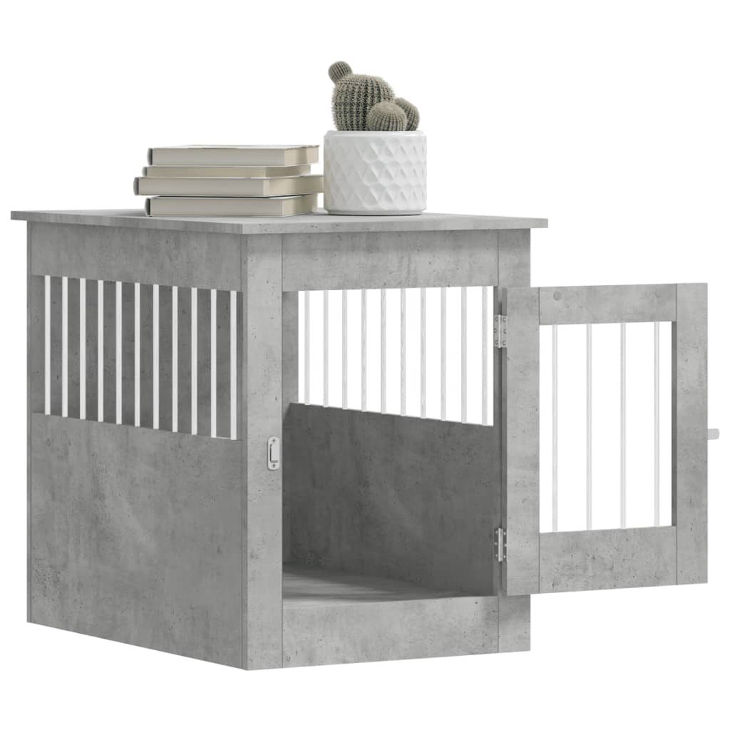 Gabbia Cani Arredamento Grigio Cemento 55x80x68cm Multistrato