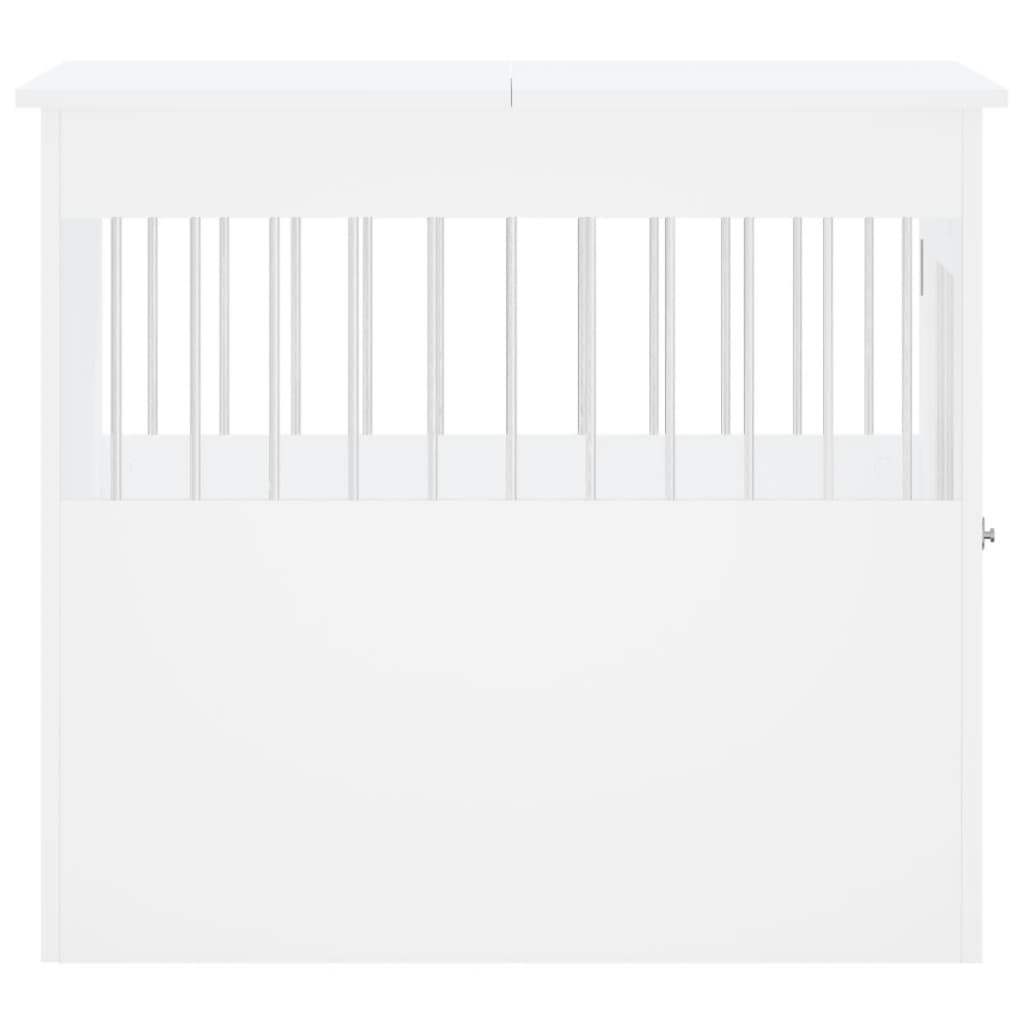 Gabbia Cani Arredamento Bianca 64,5x80x71cm Legno Multistrato - homemem39