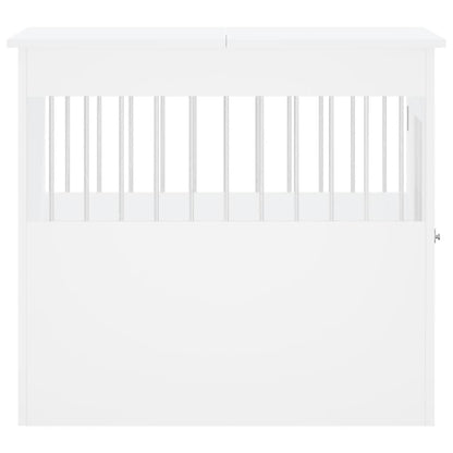 Gabbia Cani Arredamento Bianca 64,5x80x71cm Legno Multistrato - homemem39
