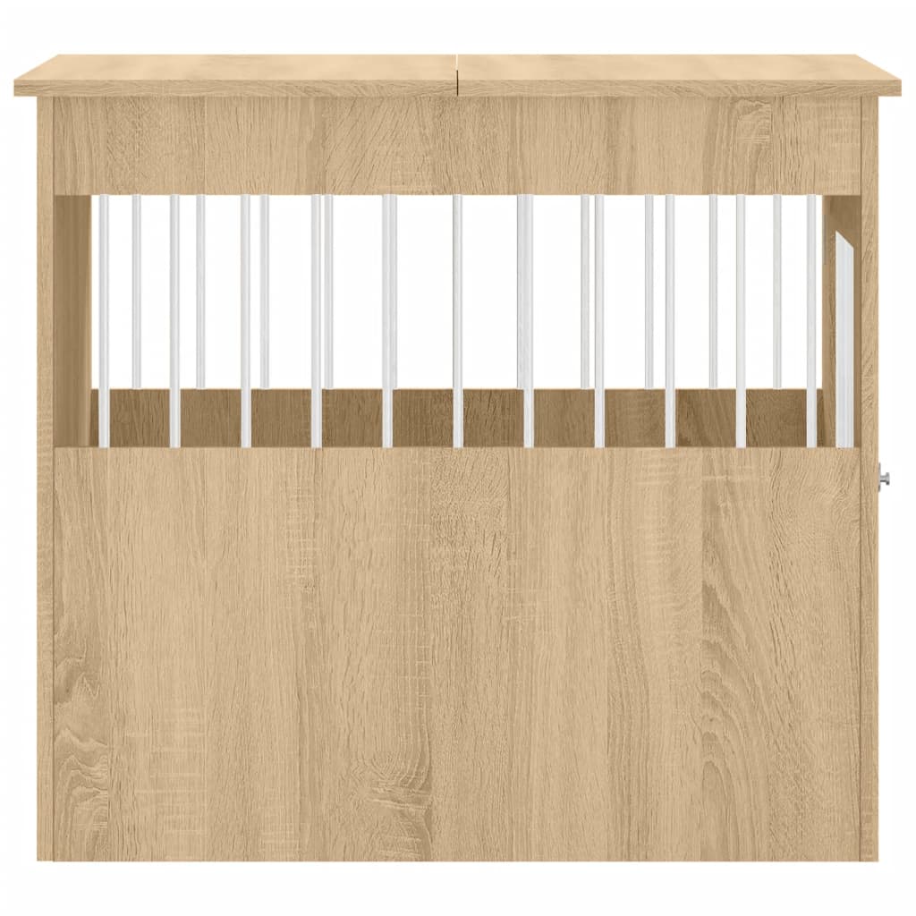 Gabbia Cani Arredamento Rovere Sonoma 64,5x80x71cm Multistrato - homemem39