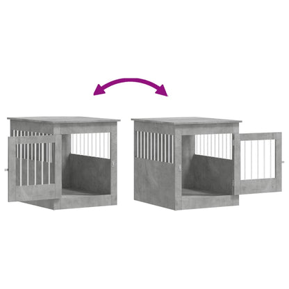 Gabbia Cani Arredamento Grigio Cemento 64,5x80x71cm Multistrato