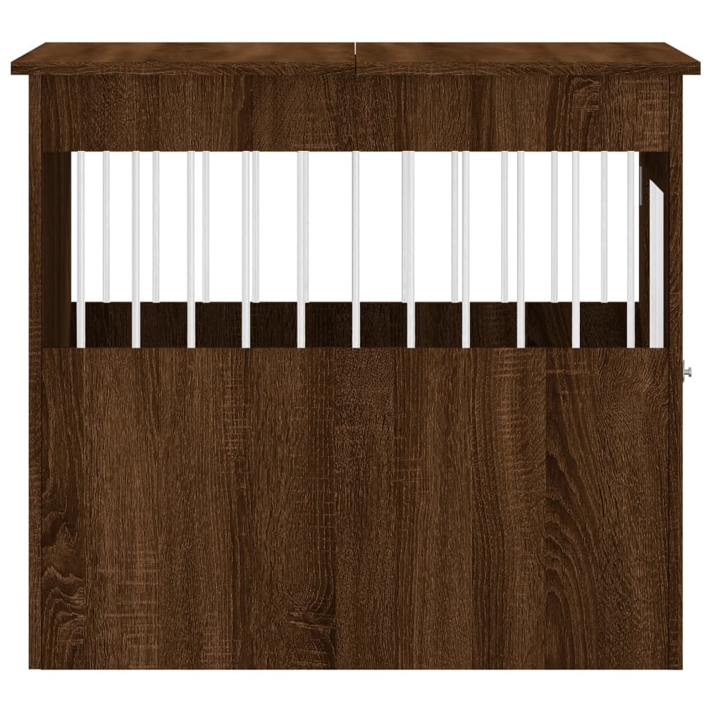 Gabbia Cani Arredamento Rovere Marrone 64,5x80x71cm Multistrato - homemem39