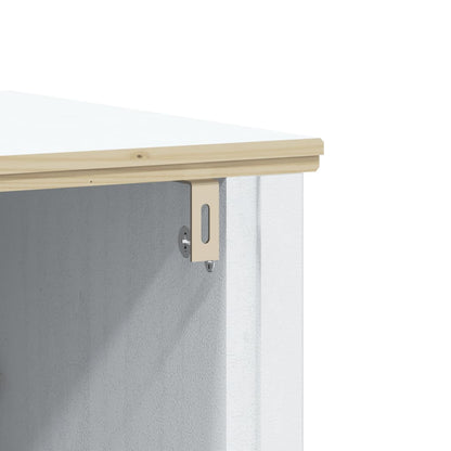 Set Mobili da Bagno 2 pz BERG Bianco in Legno Massello di Pino | homemem39