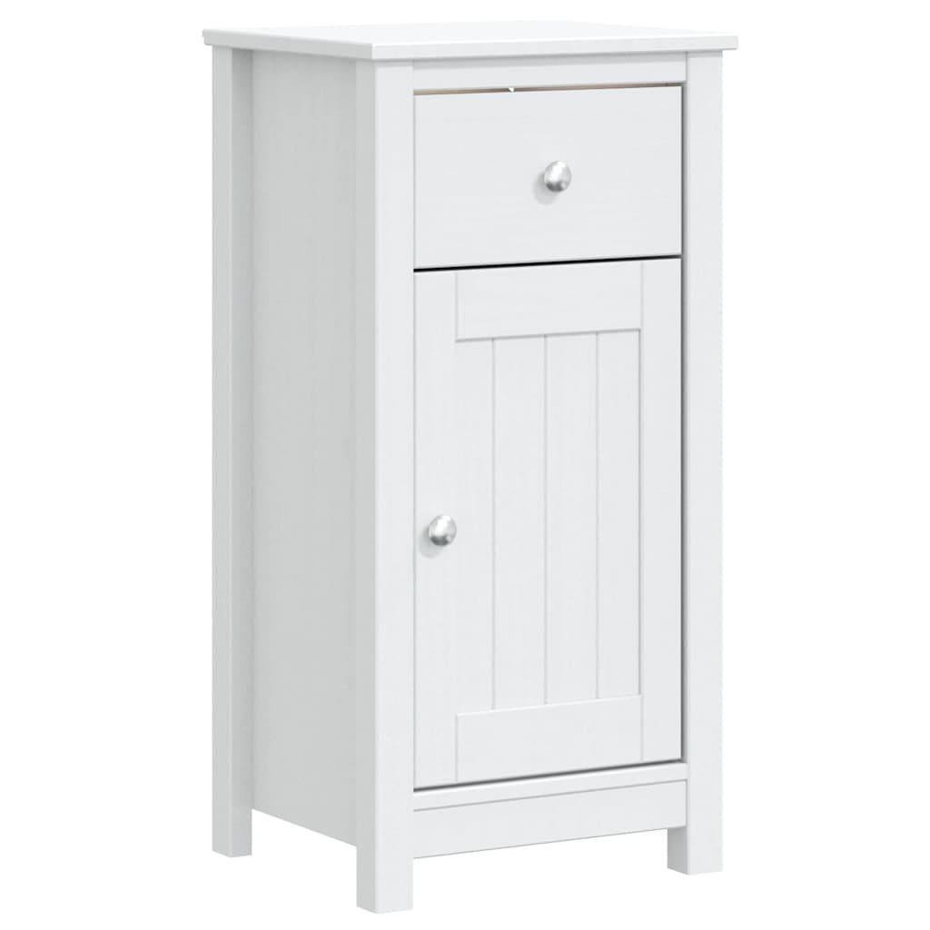Set Mobili da Bagno 3 pz BERG Bianco in Legno Massello di Pino | homemem39