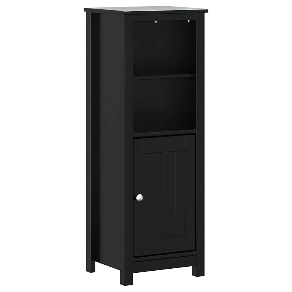 Set Mobili da Bagno 3 pz BERG Nero in Legno Massello di Pino | homemem39