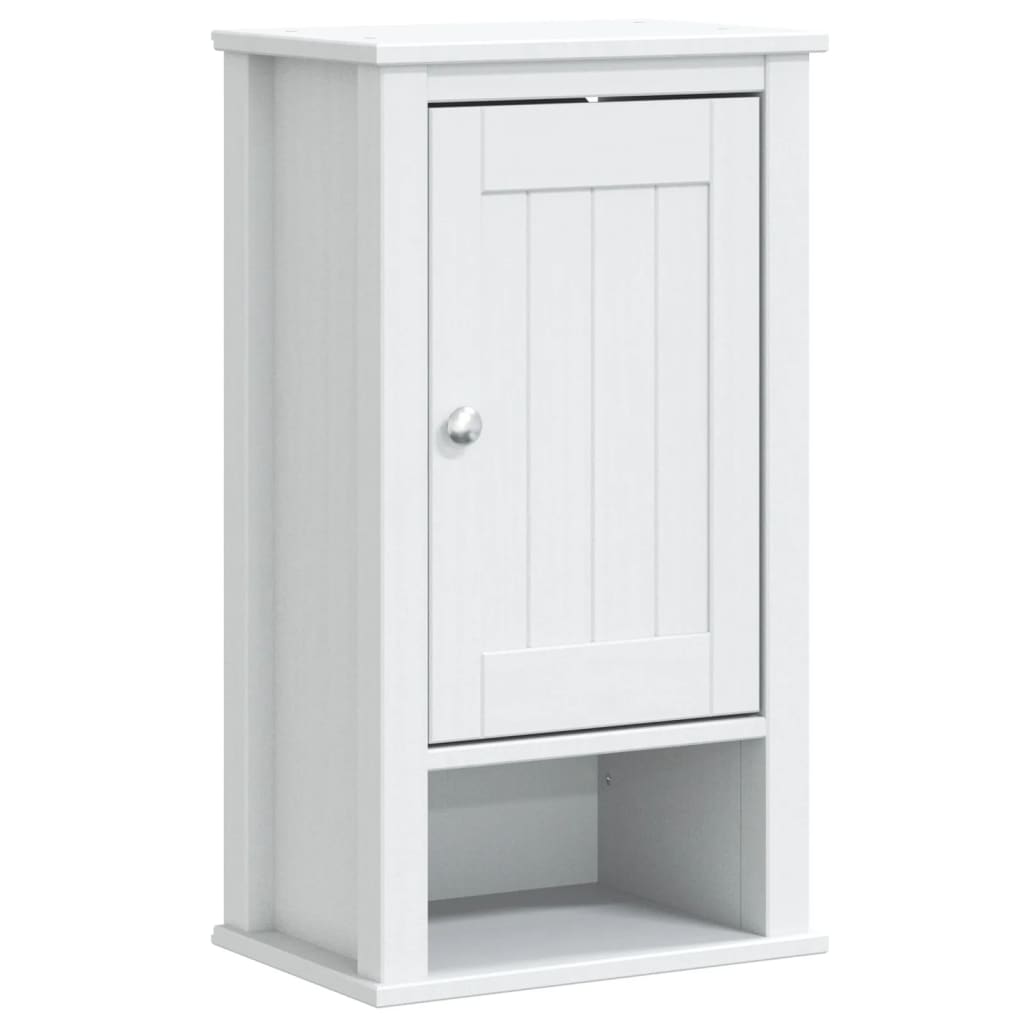 Set Mobili da Bagno 3 pz BERG Bianco in Legno Massello di Pino | homemem39