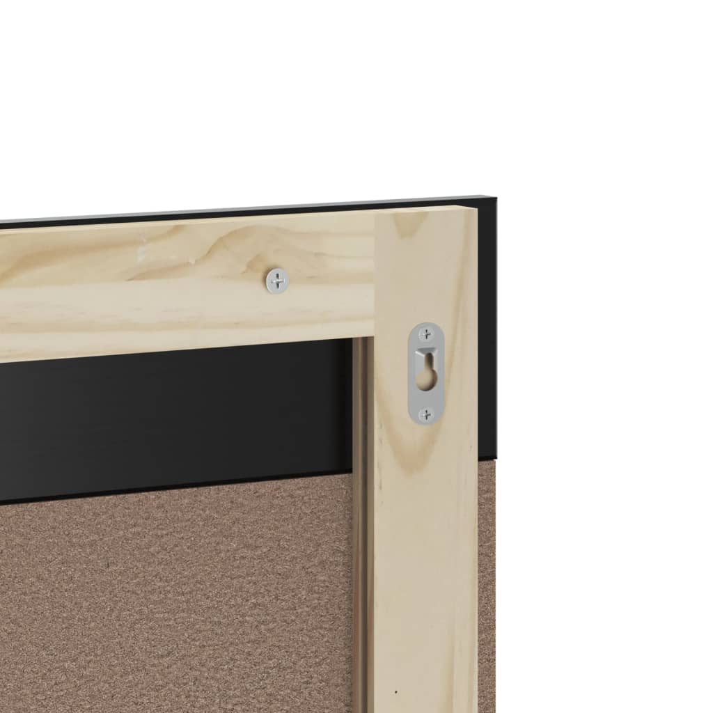 Set Mobili da Bagno 3 pz BERG Nero in Legno Massello di Pino | homemem39