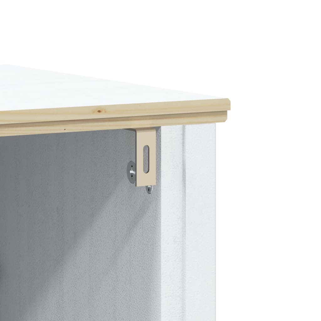 Set Mobili da Bagno 4 pz BERG Bianco in Legno Massello di Pino | homemem39