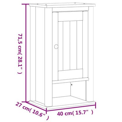 Set Mobili da Bagno 4 pz BERG Bianco in Legno Massello di Pino | homemem39