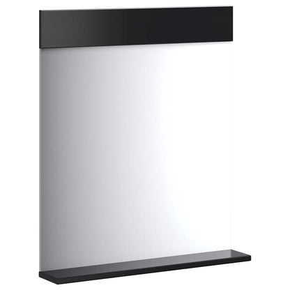 Set Mobili da Bagno 4 pz BERG Nero in Legno Massello di Pino | homemem39