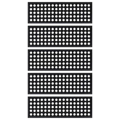 Tappetino per Scale 5 pz 25x75 cm in Gomma | homemem39