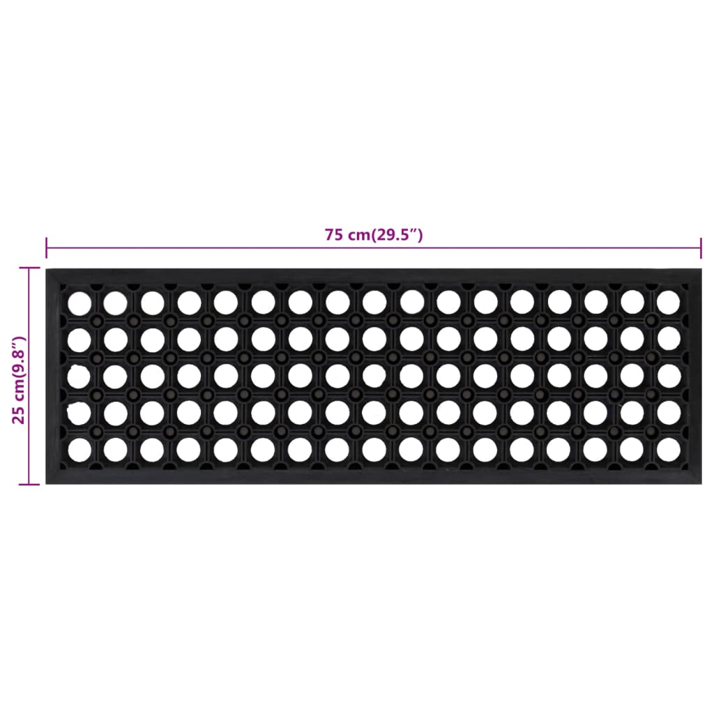 Tappetino per Scale 5 pz 25x75 cm in Gomma | homemem39