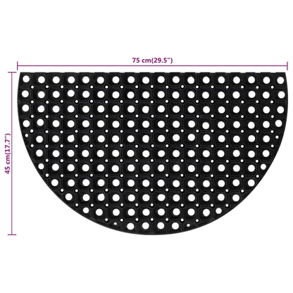 Zerbino Mezzo Rotondo 45x75 cm in Gomma | homemem39