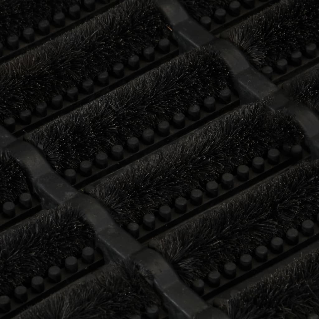 Zerbino Rettangolare 45x75 cm in Gomma e Fibra di Cocco - homemem39