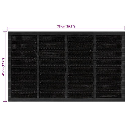 Zerbino Rettangolare 45x75 cm in Gomma e Fibra di Cocco