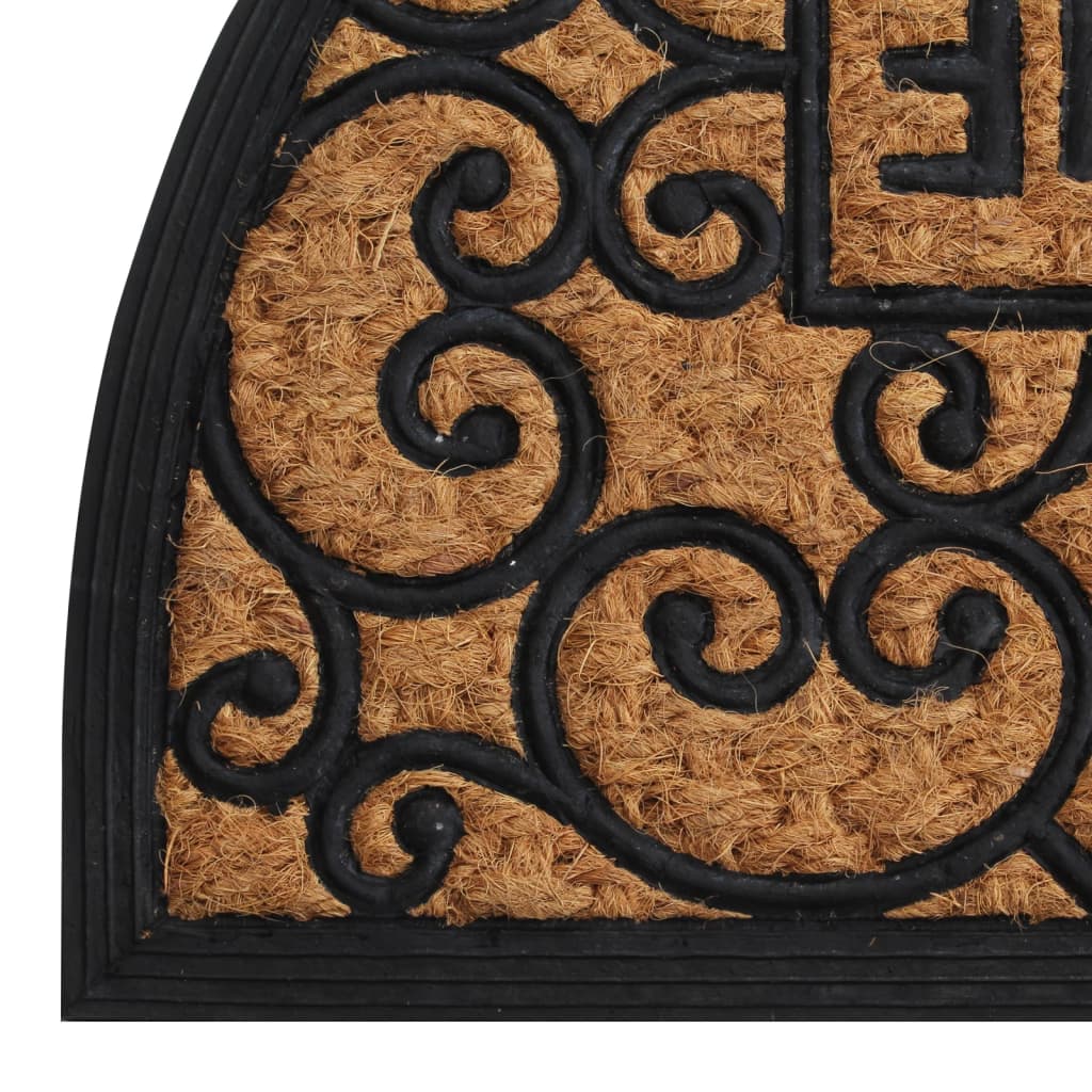 Zerbino Mezzo Rotondo 45x75 cm in Gomma e Fibra di Cocco | homemem39