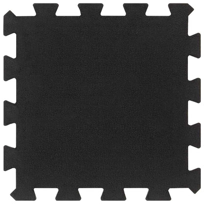 Piastrelle per Pavimenti in Gomma 16 pz Nere 16 mm 30x30 cm | homemem39