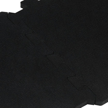 Piastrelle per Pavimenti in Gomma 16 pz Nere 16 mm 30x30 cm | homemem39