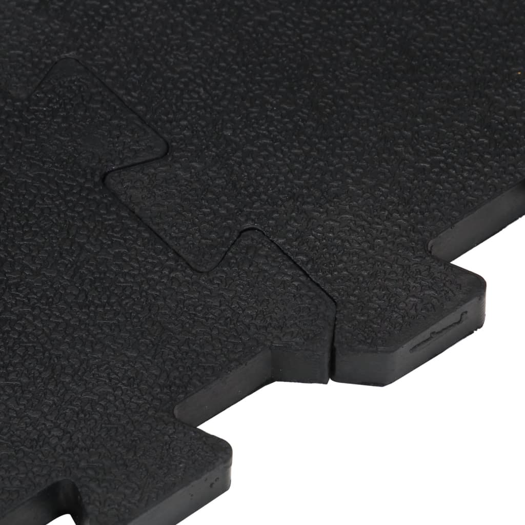 Piastrella per Pavimenti in Gomma Nera 12 mm 100x100 cm | homemem39