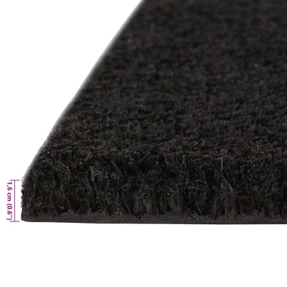 Black Doormat 40x60 cm in Coconut Fibre