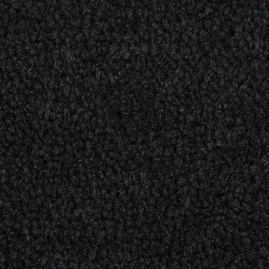 Zerbino Naturale Nero Mezzo Rotondo 40x60 cm Fibra di Cocco