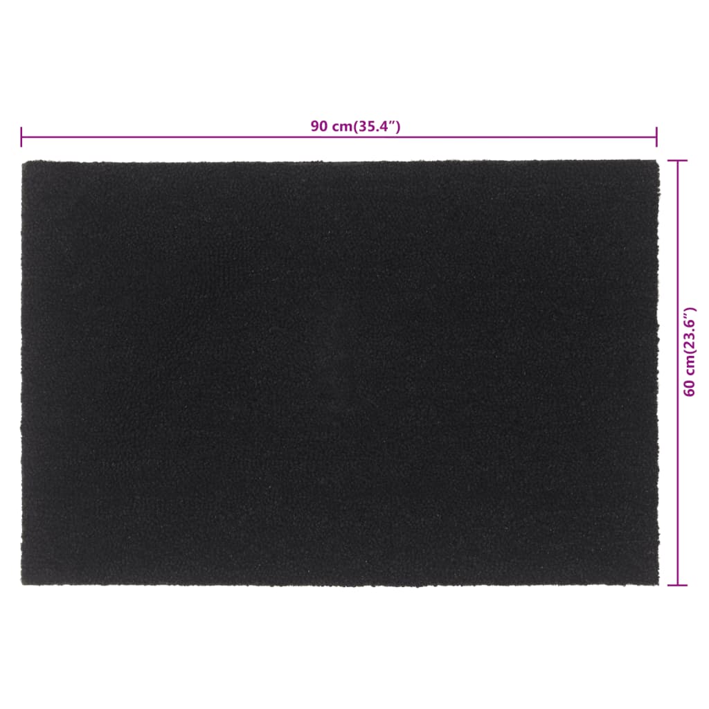 Zerbino Nero 60x90 cm Fibra di Cocco