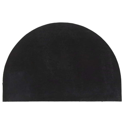 Zerbino Nero Mezzo Rotondo 60x90 cm Fibra di Cocco